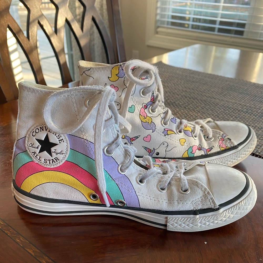 Unicorn and rainbow converse